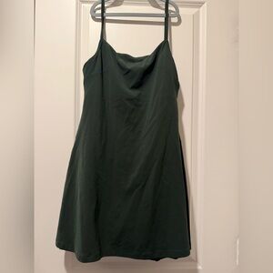 Lululemon Dark Green spaghetti Strap Dress